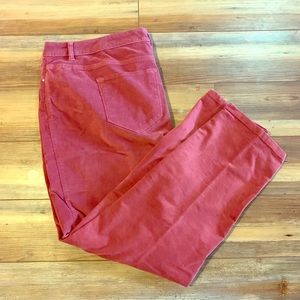 Liz Claiborne Red Corduroy Pants Sz 20W Plus Size